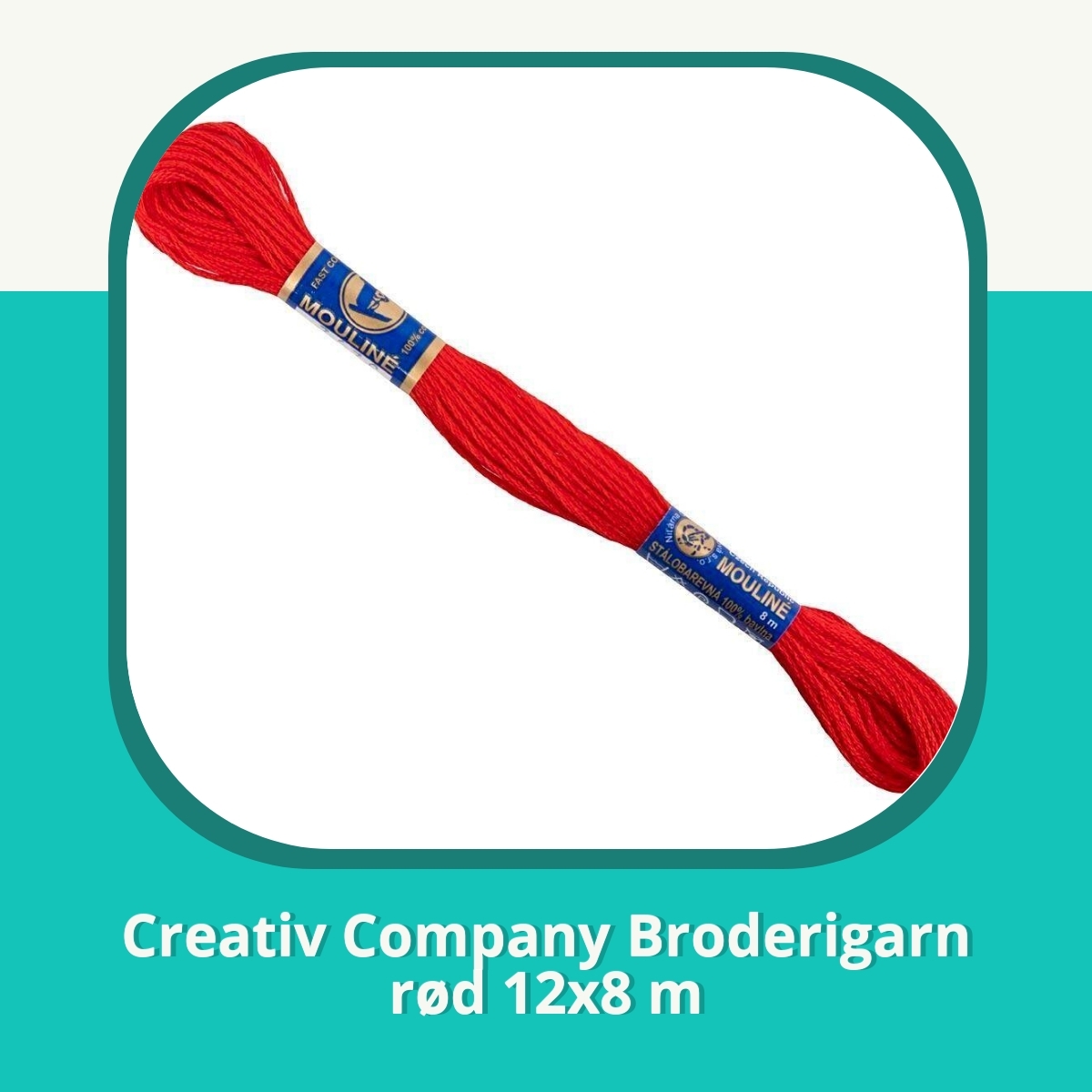Anmeldelse af Creativ Company Broderigarn rød 12x8 m