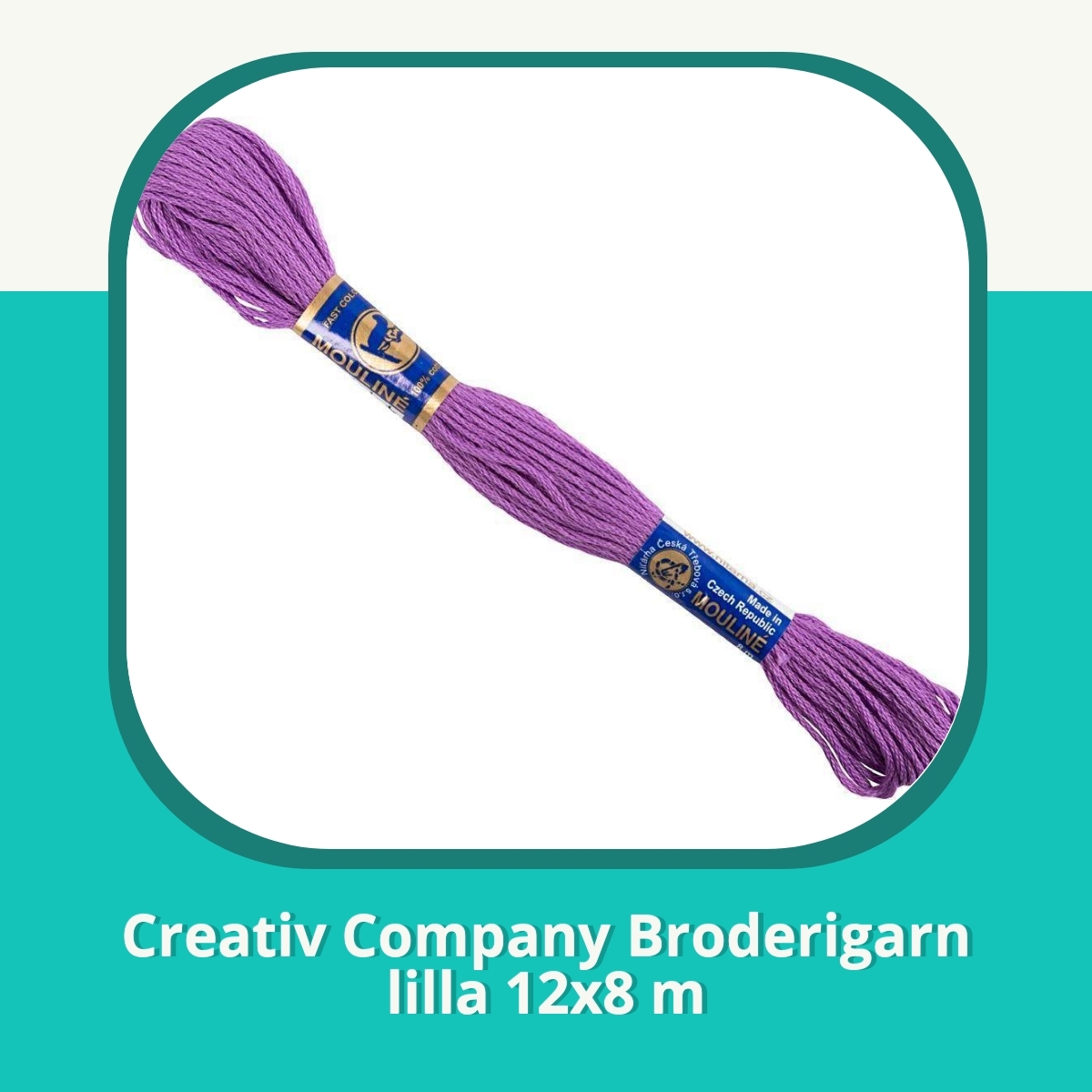 Anmeldelse af Creativ Company Broderigarn lilla 12x8 m