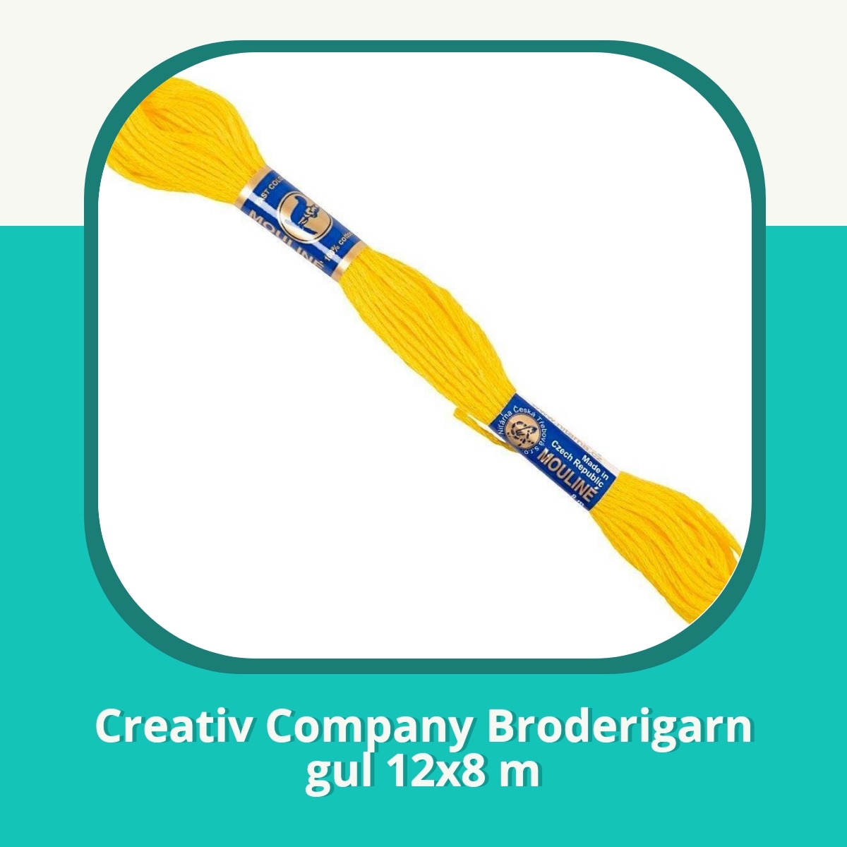 Anmeldelse af Creativ Company Broderigarn gul 12x8 m