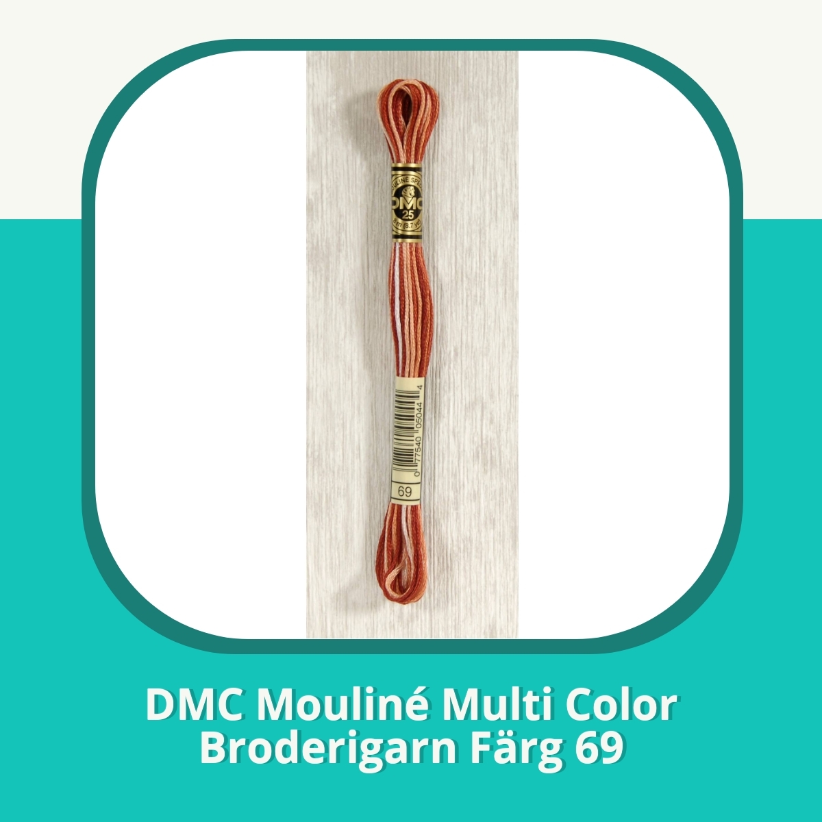 Recension af DMC Mouliné Multi Color Broderigarn Färg 69