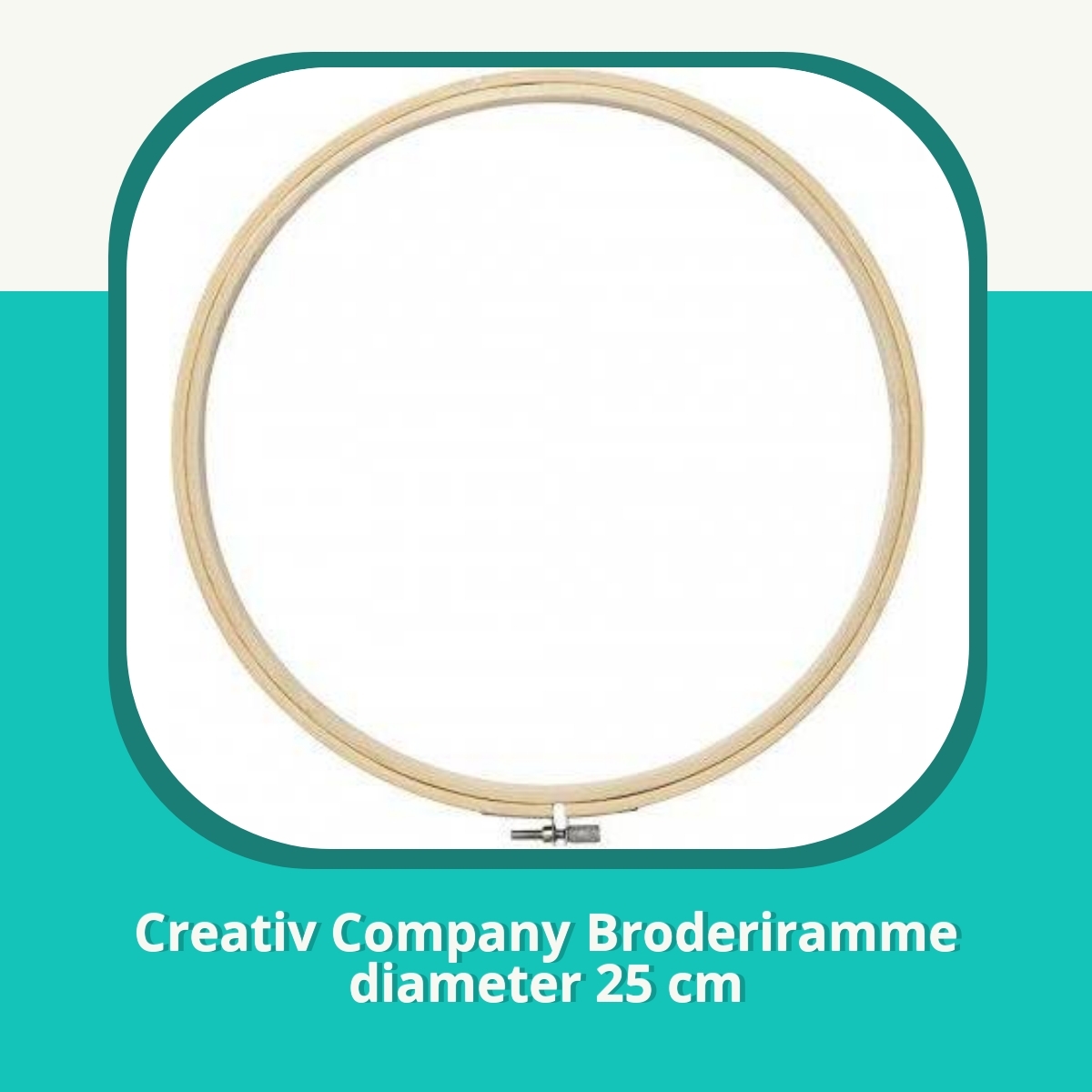Anmeldelse af Creativ Company Broderiramme diameter 25 cm