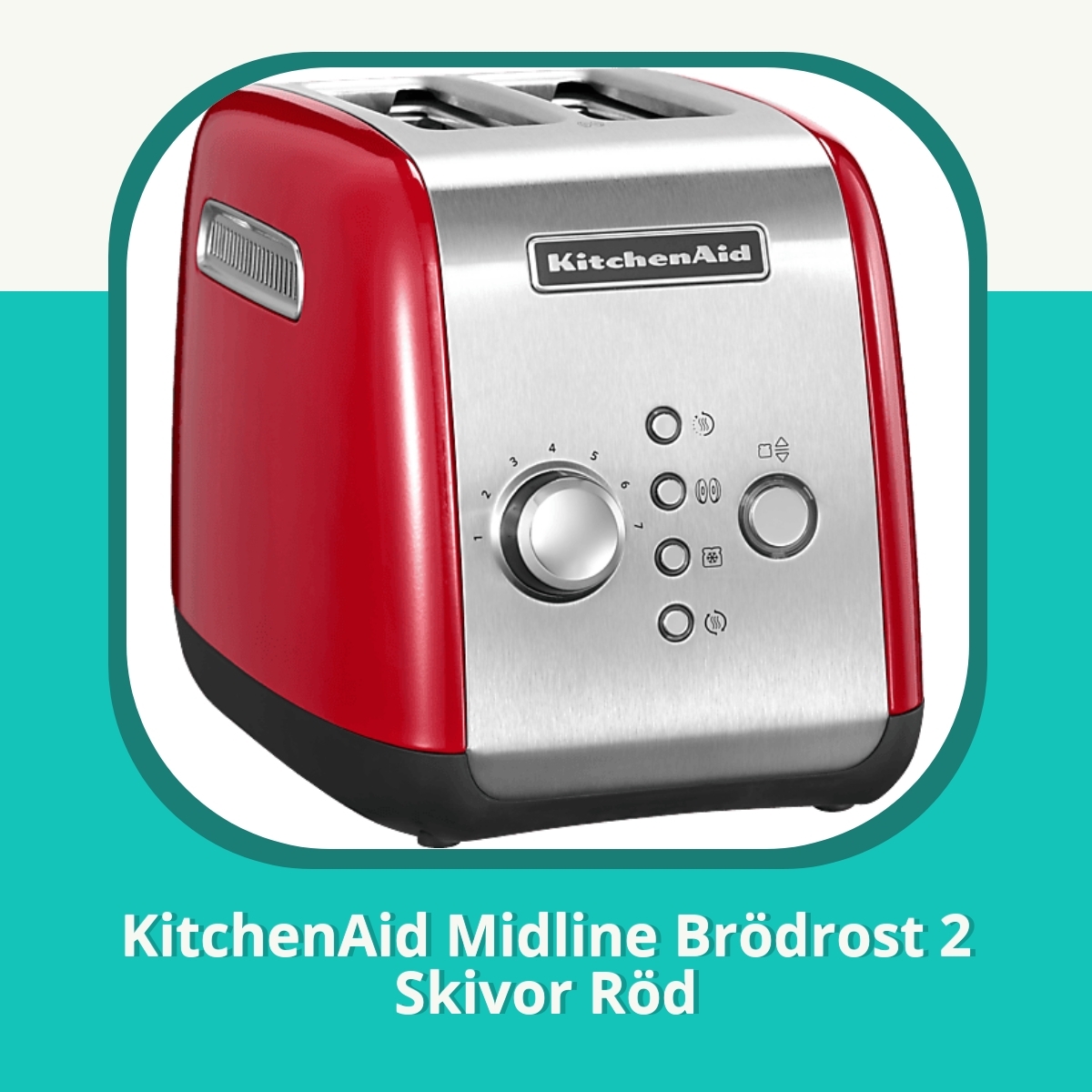 Recension af KitchenAid Midline Brödrost 2 Skivor Röd