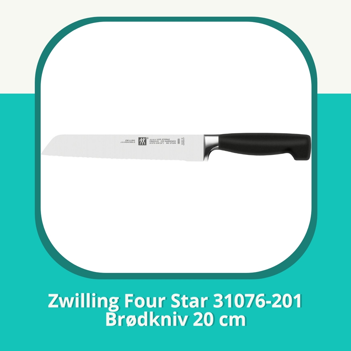 Anmeldelse af Zwilling Four Star 31076-201 Brødkniv 20 cm
