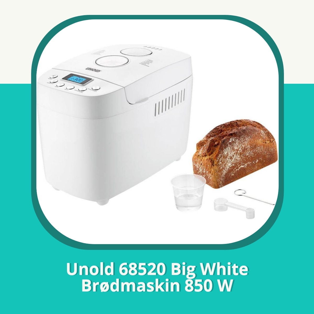 Anmeldelse af Unold 68520 Big White Brødmaskin 850 W