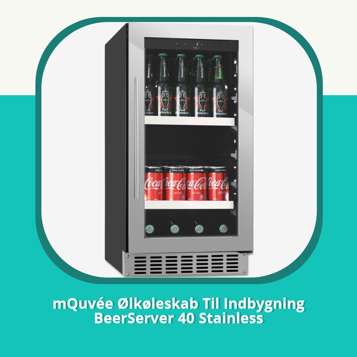 Anmeldelse af mQuvée Ølkøleskab Til Indbygning BeerServer 40 Stainless