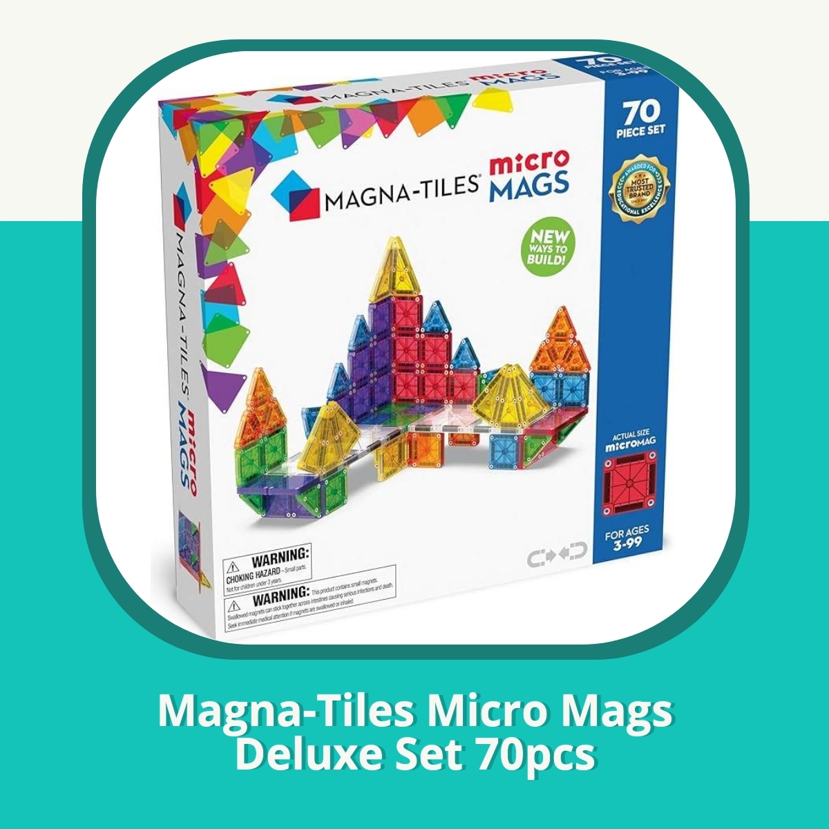 Anmeldelse af Magna-Tiles Micro Mags Deluxe Set 70pcs