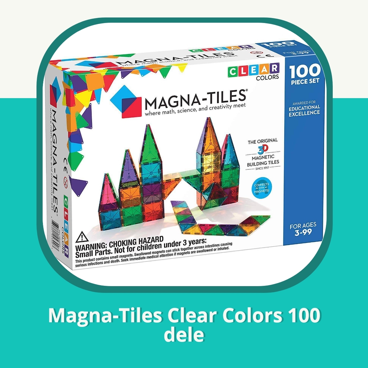 Anmeldelse af Magna-Tiles Clear Colors 100 dele