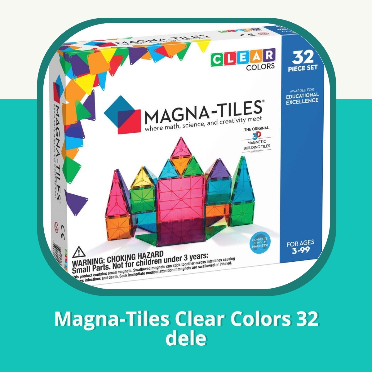 Anmeldelse af Magna-Tiles Clear Colors 32 dele