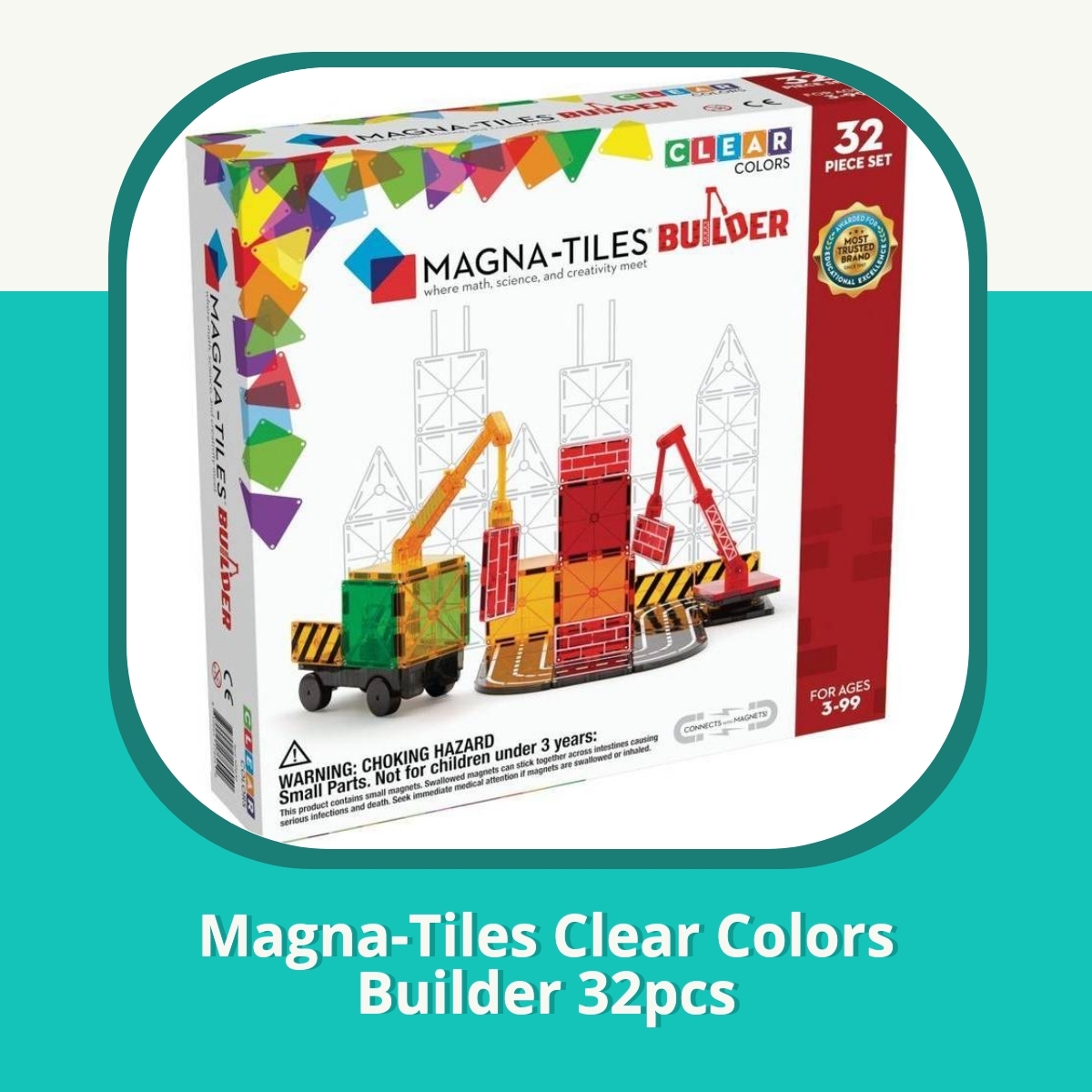 Anmeldelse af Magna-Tiles Clear Colors Builder 32pcs