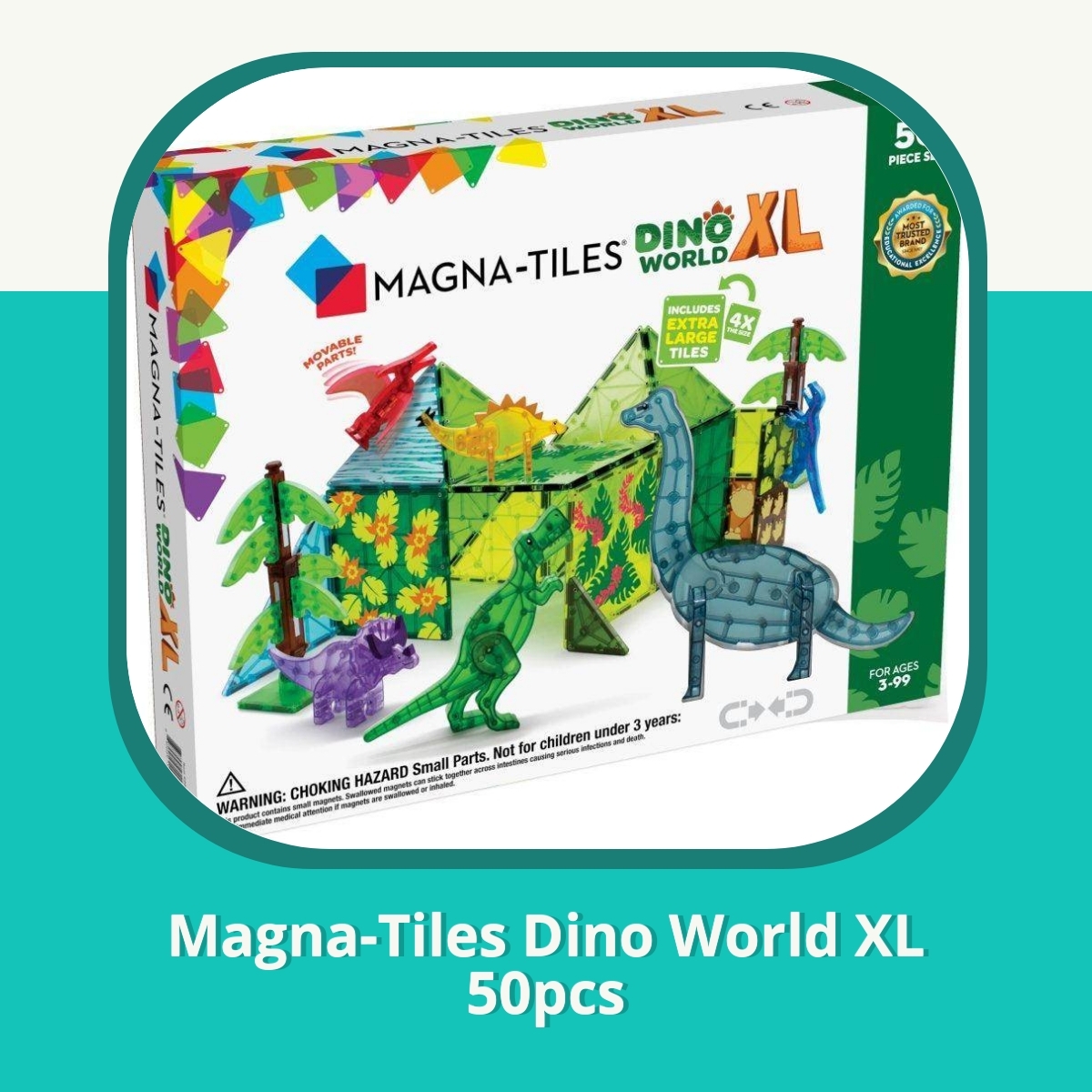 Anmeldelse af Magna-Tiles Dino World XL 50pcs