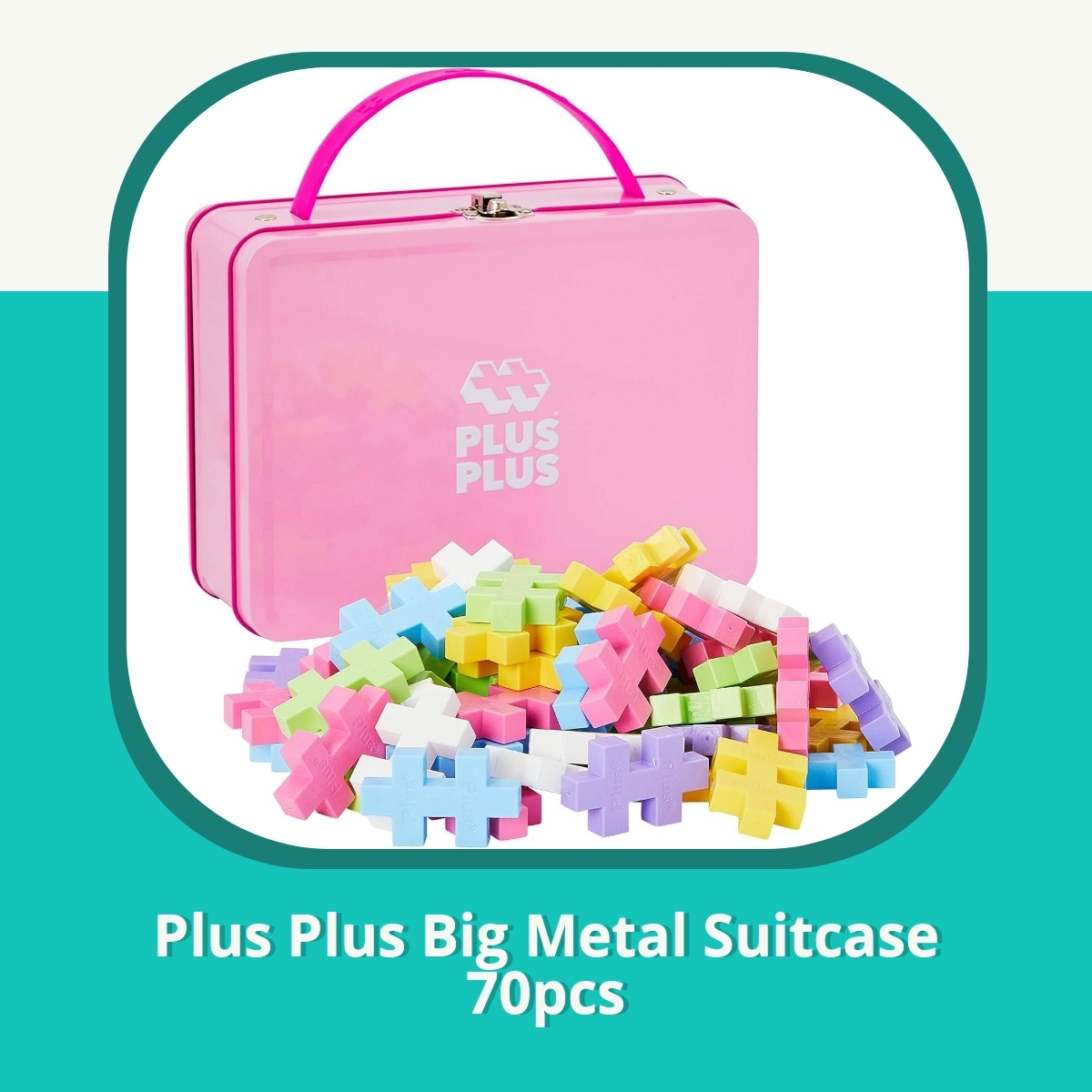 Anmeldelse af Plus Plus Big Metal Suitcase 70pcs