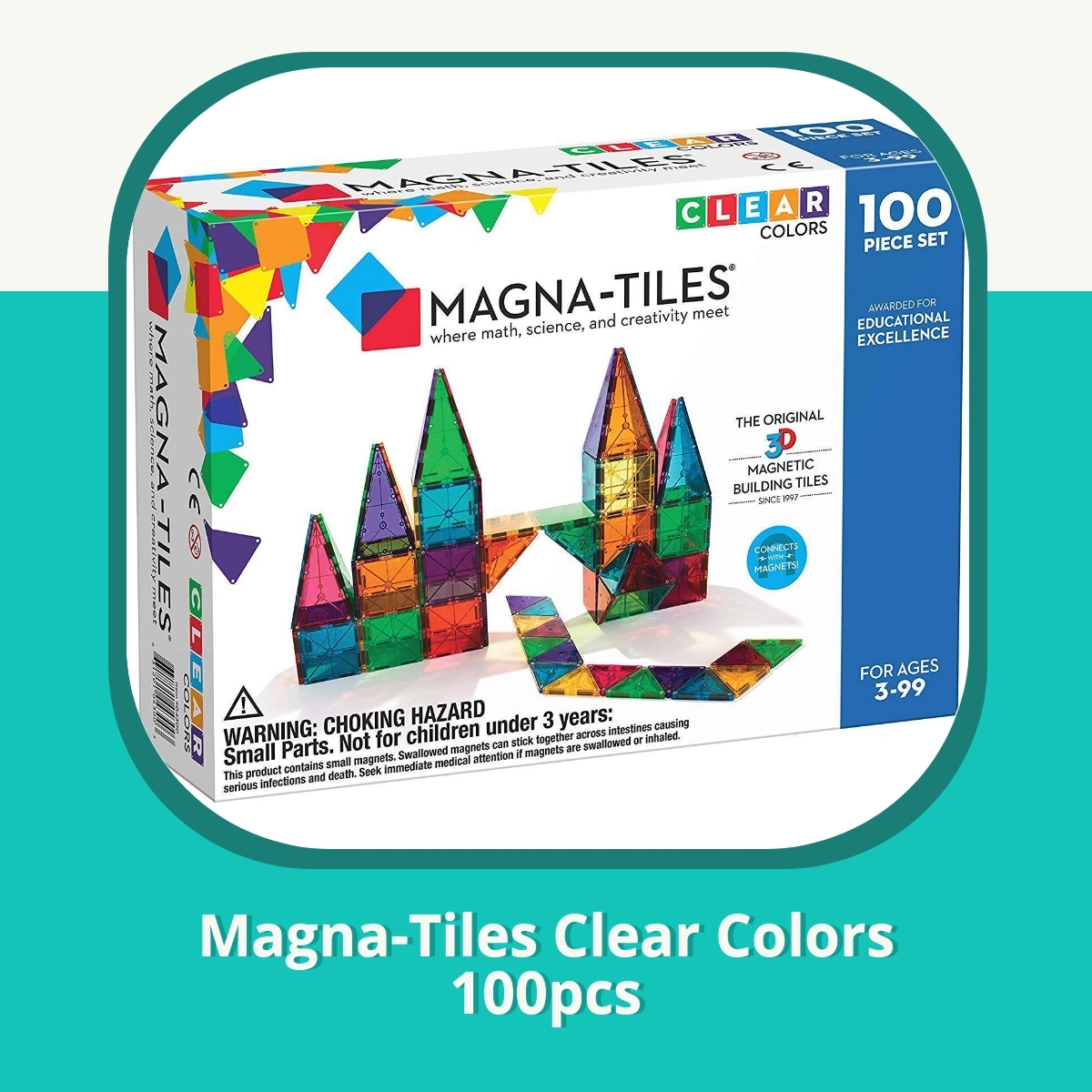 Recension af Magna-Tiles Clear Colors 100pcs