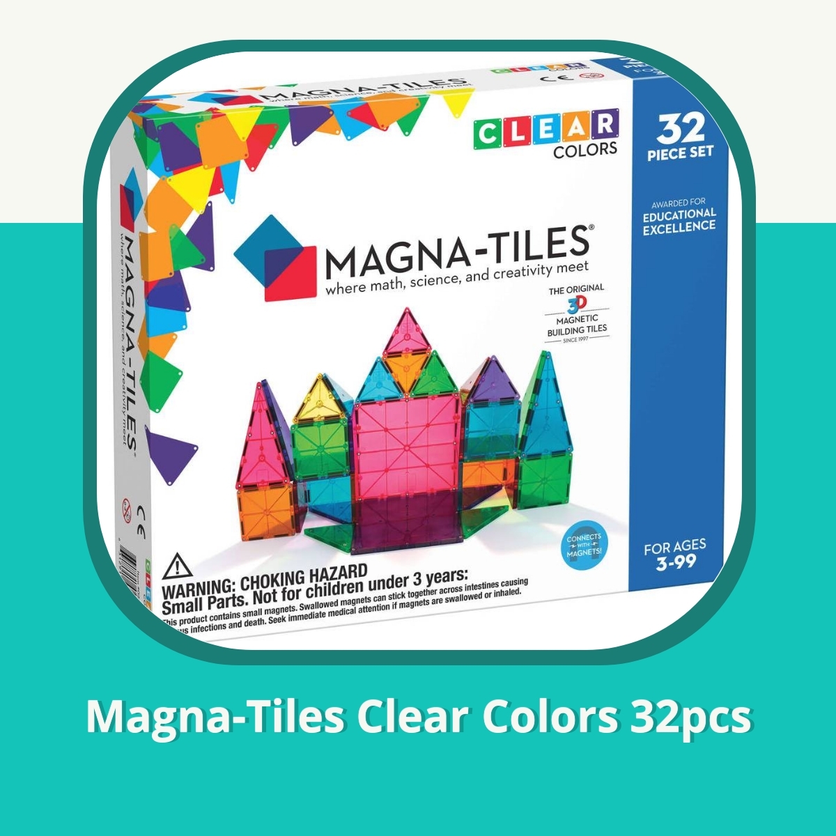 Recension af Magna-Tiles Clear Colors 32pcs