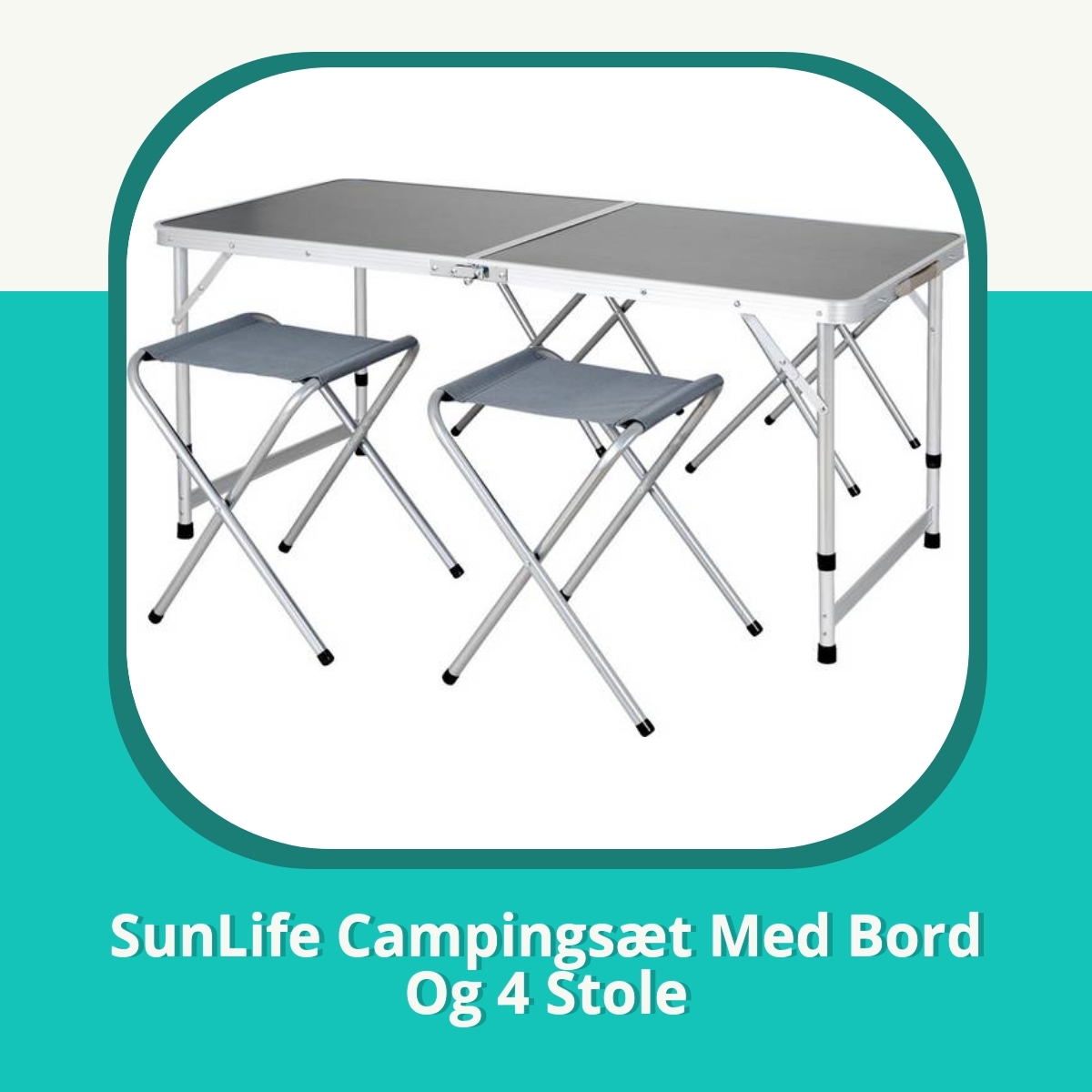 Anmeldelse af SunLife Campingsæt Med Bord Og 4 Stole