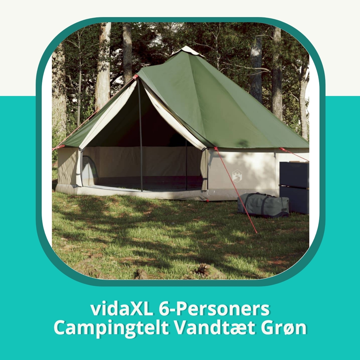 Anmeldelse af vidaXL 6-Personers Campingtelt Vandtæt Grøn