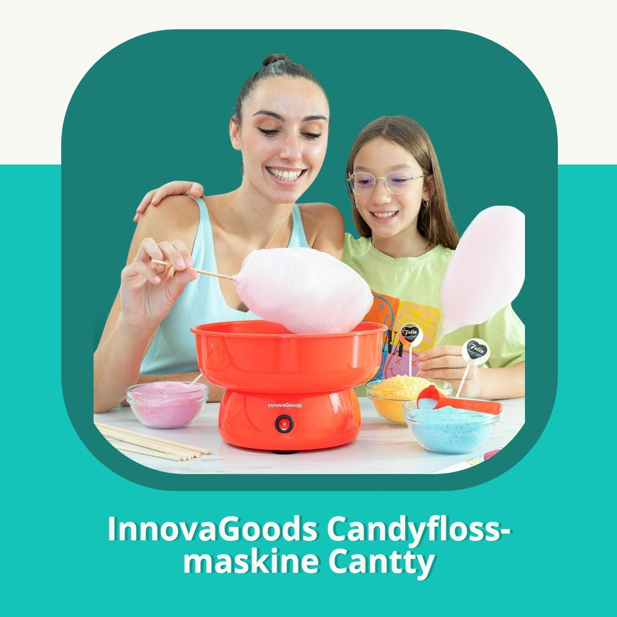 Anmeldelse af InnovaGoods Candyfloss-maskine Cantty