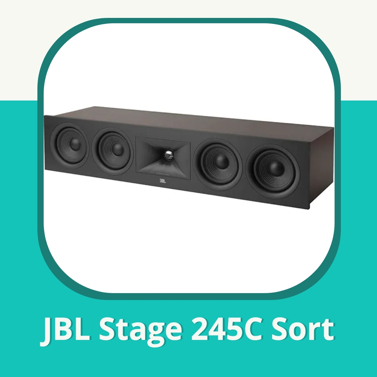Anmeldelse af JBL Stage 245C Sort