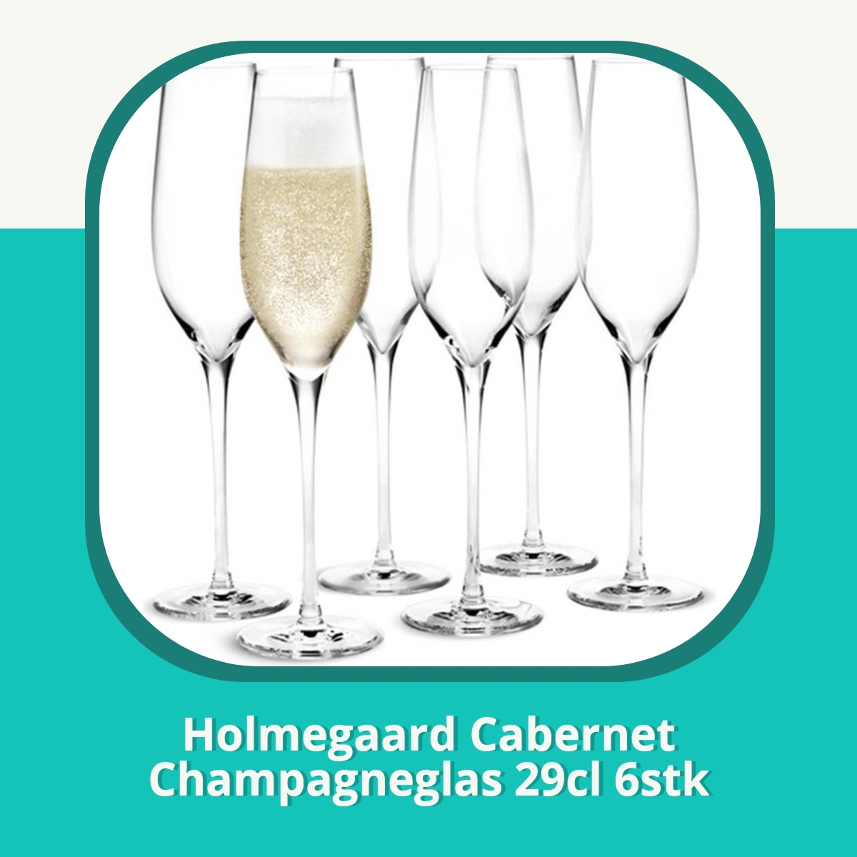 Anmeldelse af Holmegaard Cabernet Champagneglas 29cl 6stk