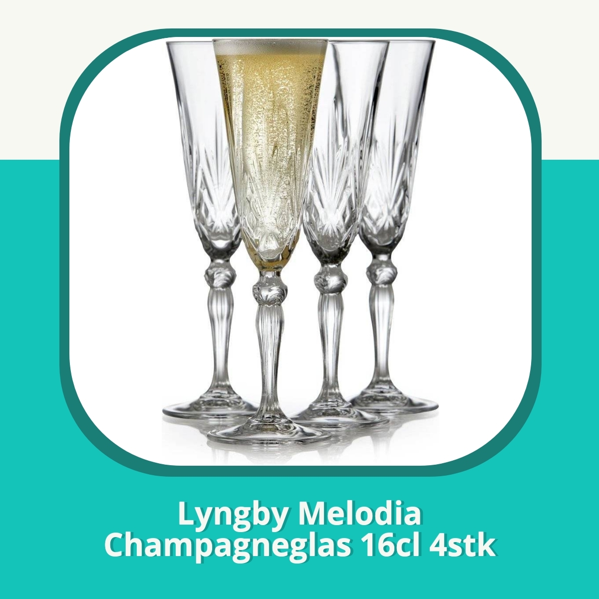 Anmeldelse af Lyngby Melodia Champagneglas 16cl 4stk