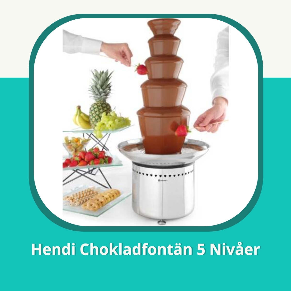 Recension af Hendi Chokladfontän 5 Nivåer