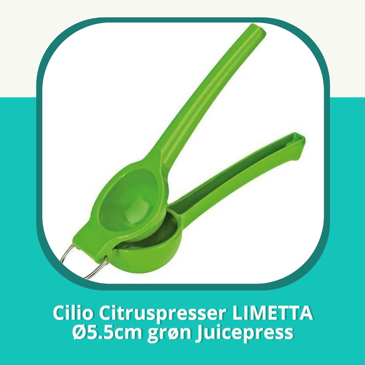 Anmeldelse af Cilio Citruspresser LIMETTA Ø5.5cm grøn Juicepress