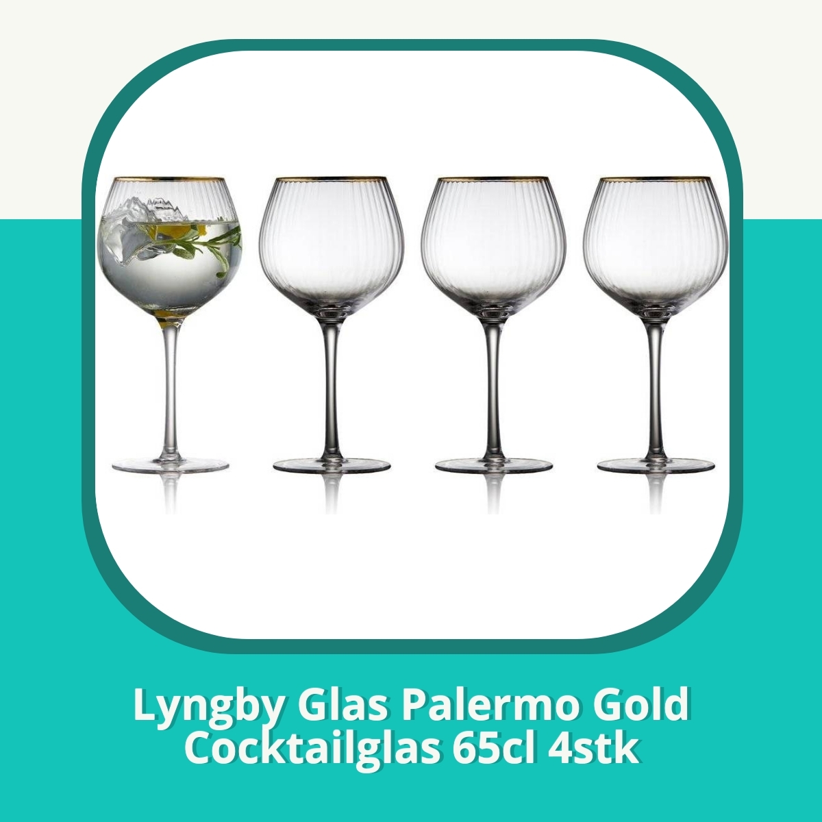 Anmeldelse af Lyngby Glas Palermo Gold Cocktailglas 65cl 4stk