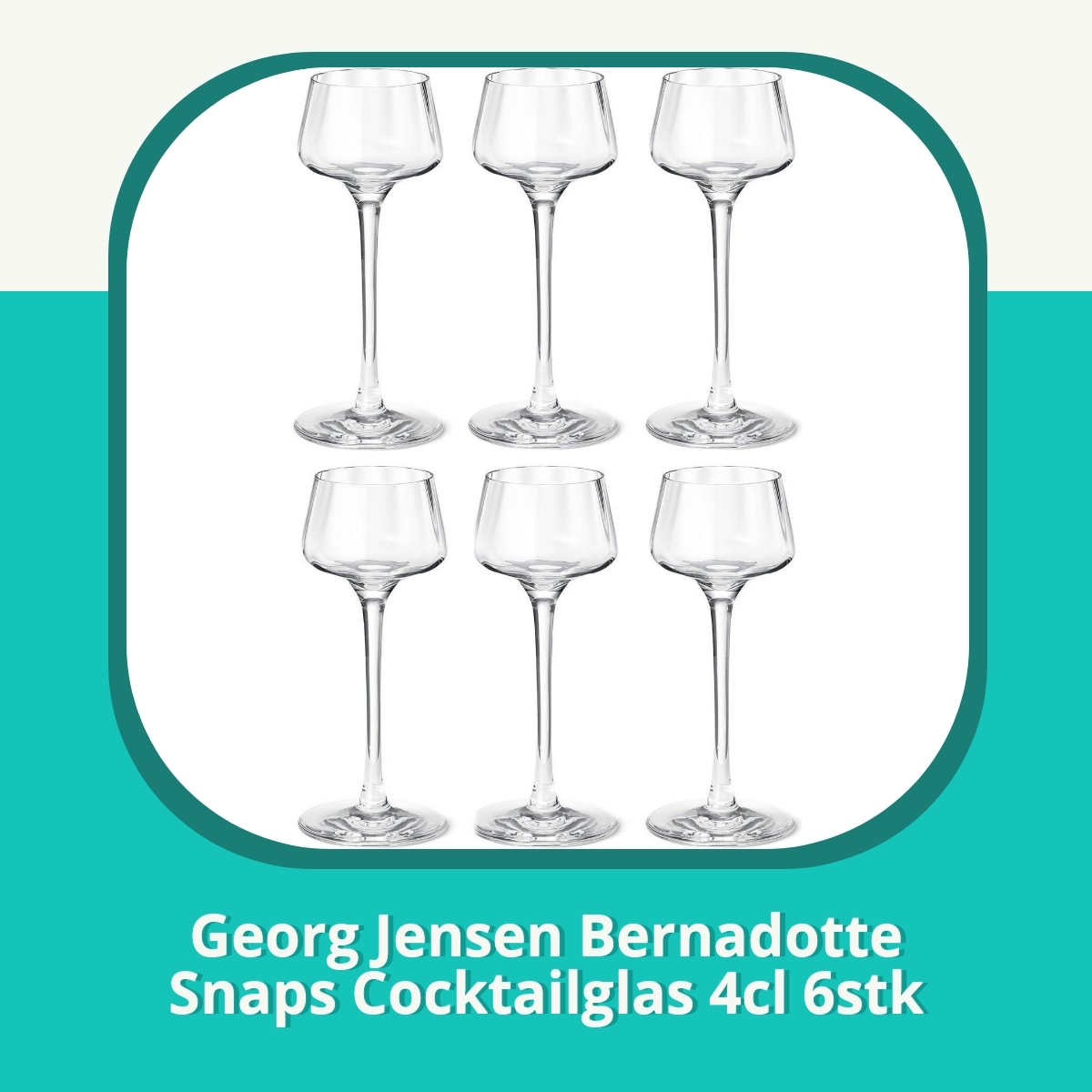 Anmeldelse af Georg Jensen Bernadotte Snaps Cocktailglas 4cl 6stk