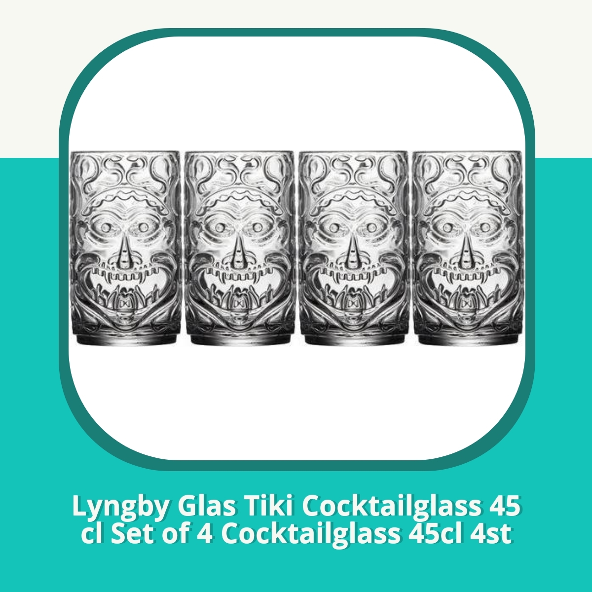 Anmeldelse af Lyngby Glas Tiki Cocktailglass 45 cl Set of 4 Cocktailglass 45cl 4st