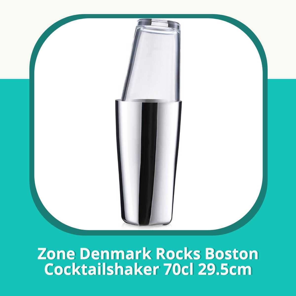 Anmeldelse af Zone Denmark Rocks Boston Cocktailshaker 70cl 29.5cm