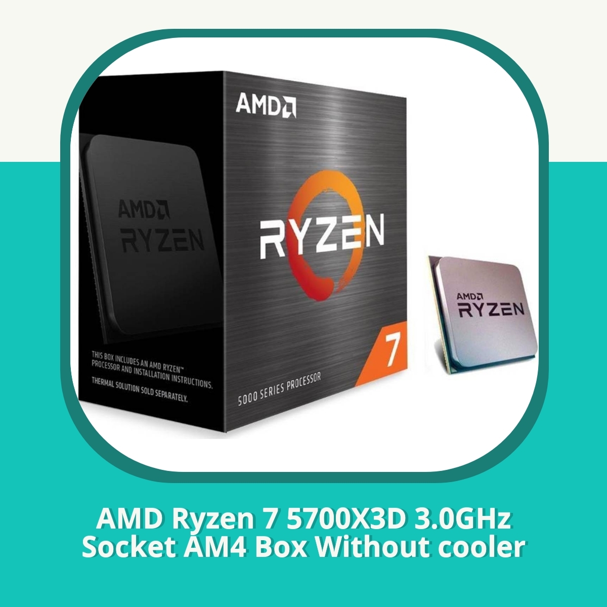 Anmeldelse af AMD Ryzen 7 5700X3D 3.0GHz Socket AM4 Box Without cooler