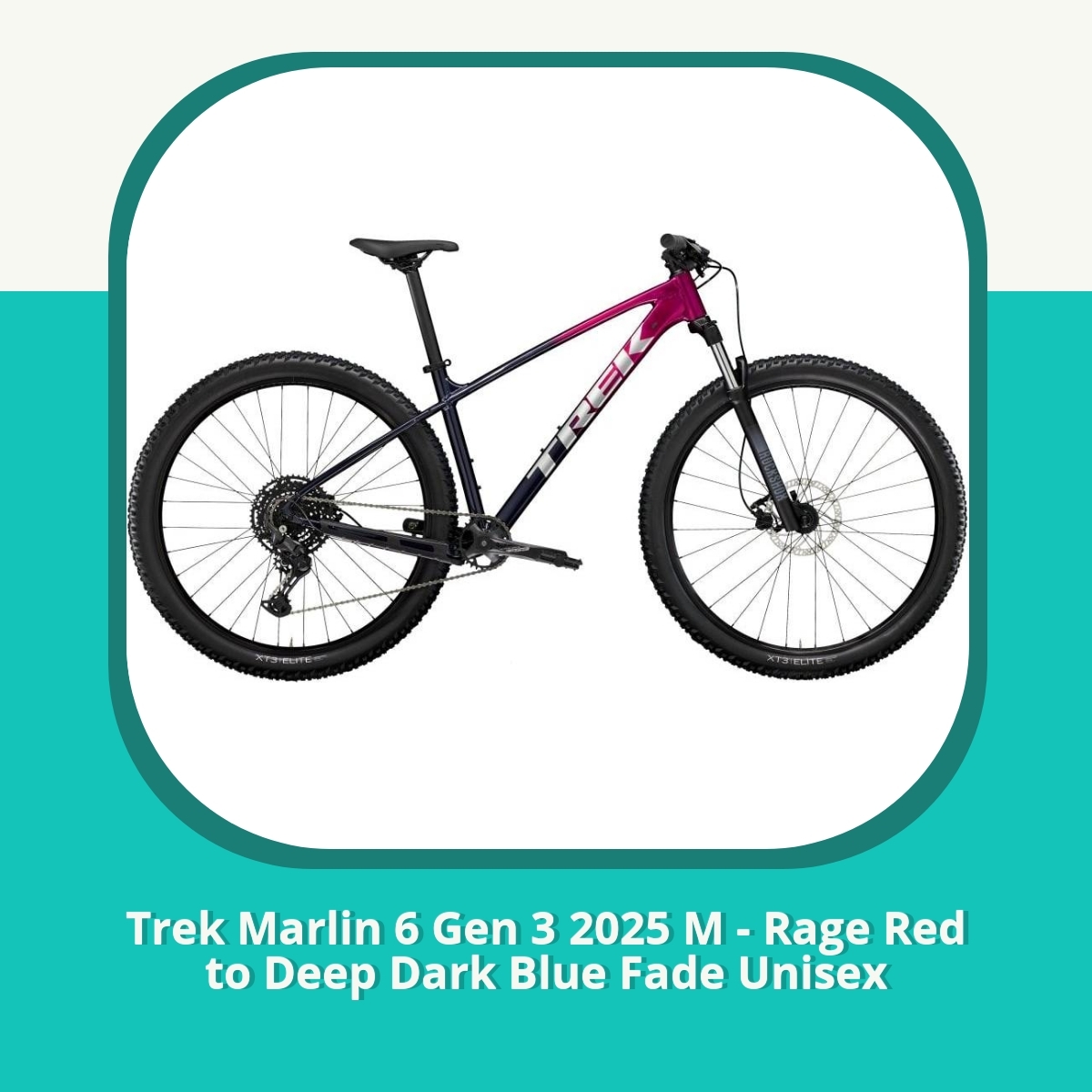 Recension af Trek Marlin 6 Gen 3 2025 M - Rage Red to Deep Dark Blue Fade Unisex