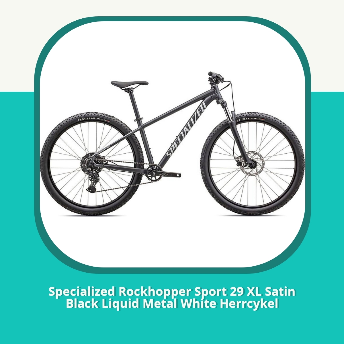 Recension af Specialized Rockhopper Sport 29 XL Satin Black Liquid Metal White Herrcykel