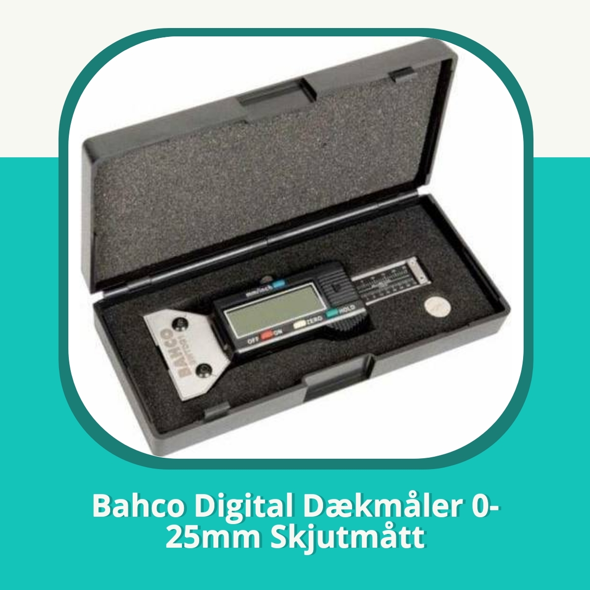 Recension af Bahco Digital Dækmåler 0-25mm Skjutmått