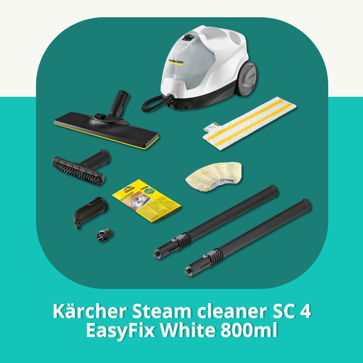 Anmeldelse af Kärcher Steam cleaner SC 4 EasyFix White 800ml