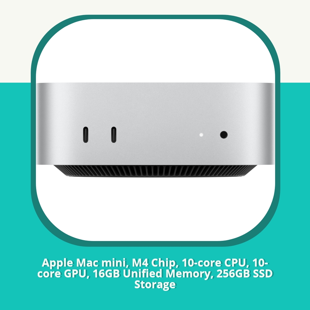 Recension Apple Mac mini, M4 Chip, 10-core CPU, 10-core GPU, 16GB Unified Memory, 256GB SSD Storage