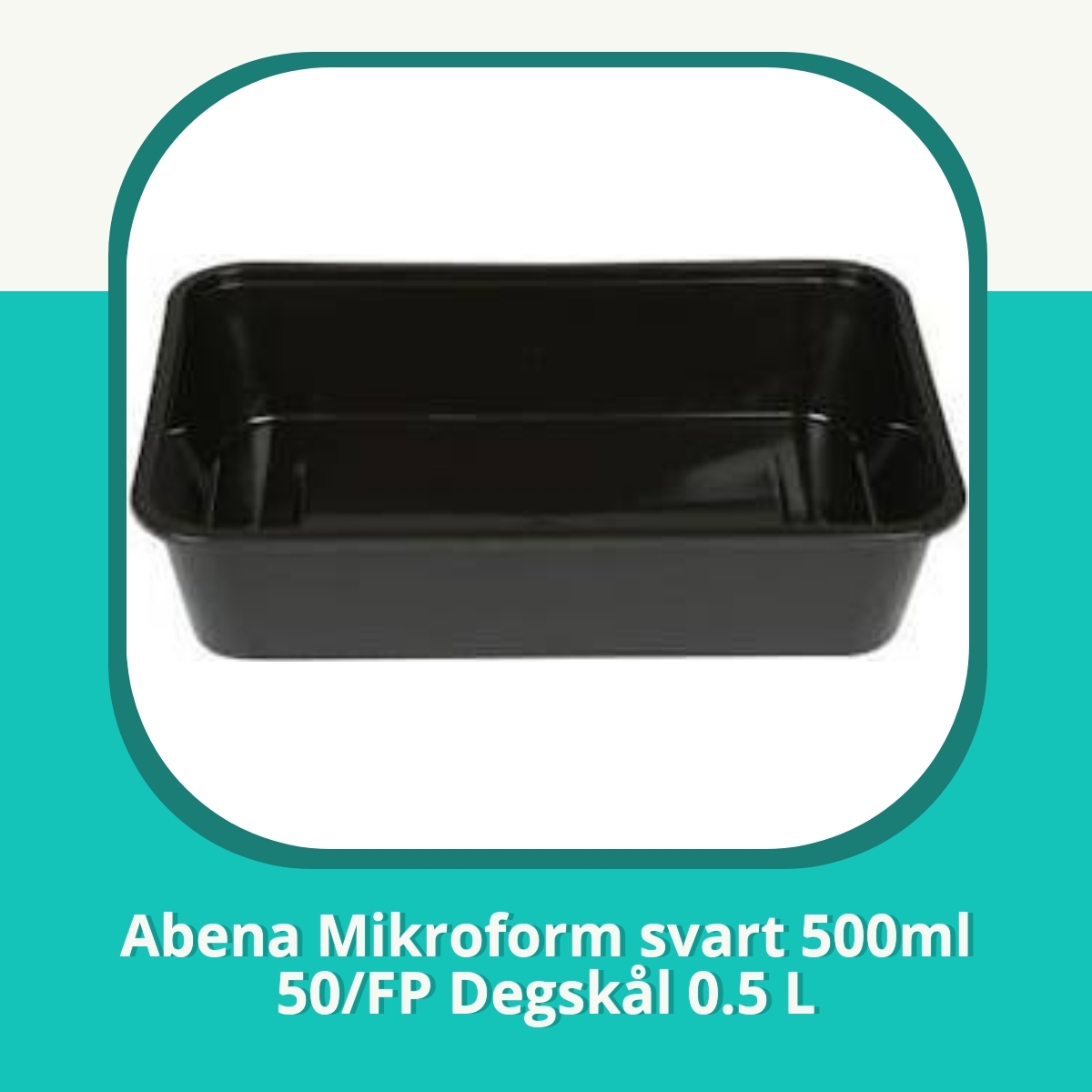 Recension af Abena Mikroform svart 500ml 50/FP Degskål 0.5 L