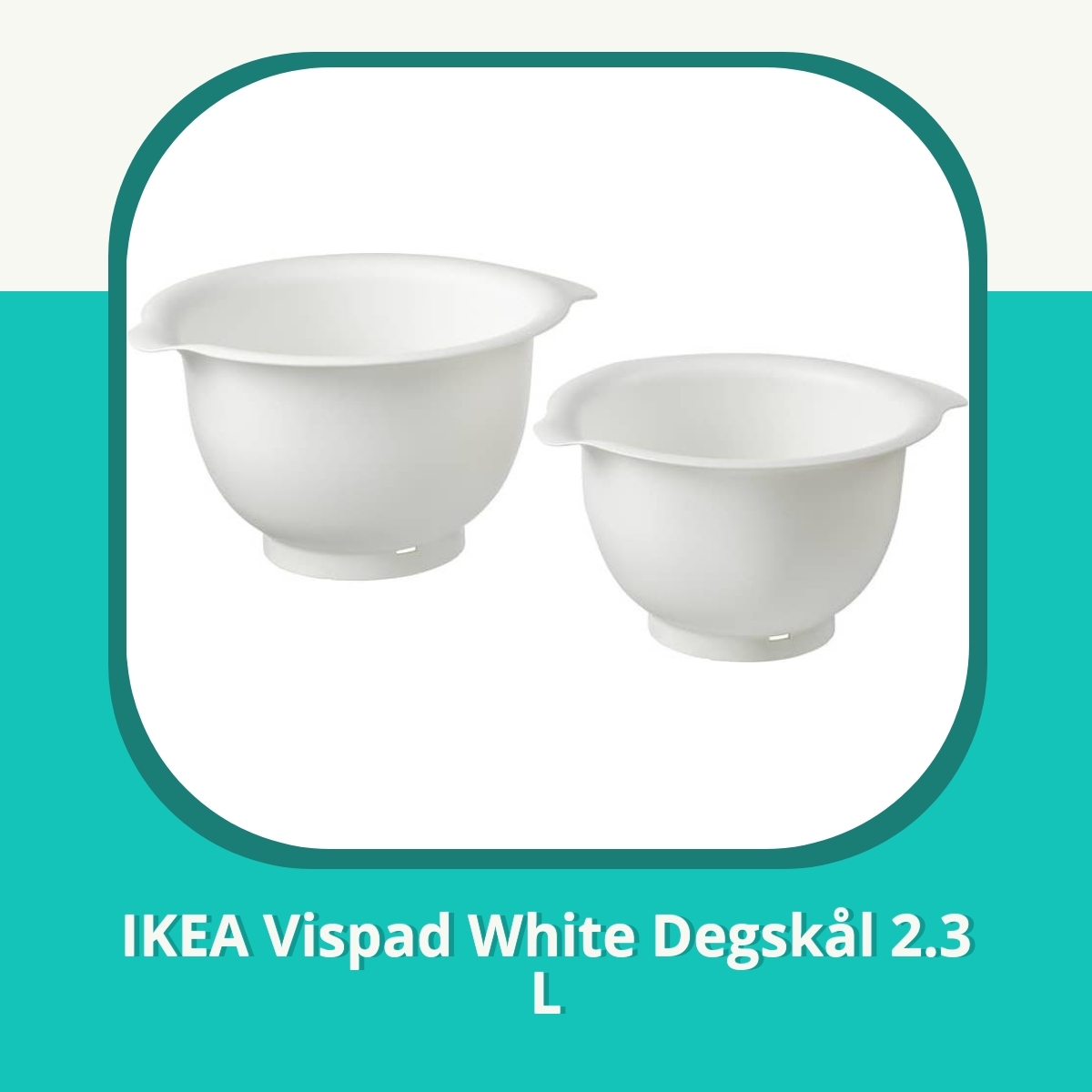 Recension af IKEA Vispad White Degskål 2.3 L