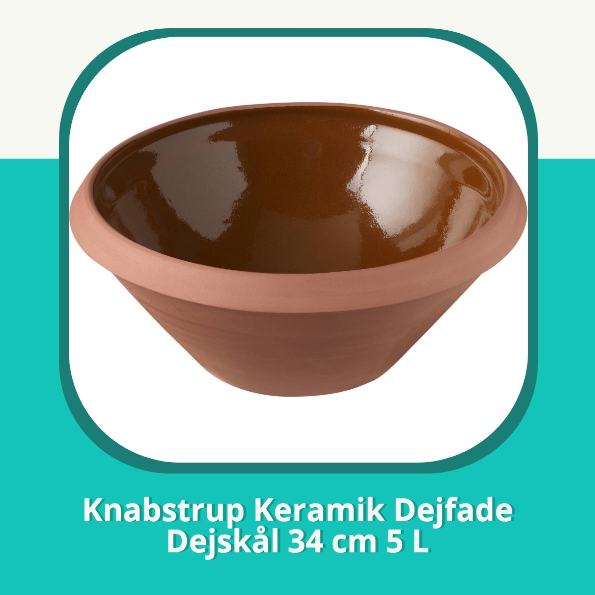 Anmeldelse af Knabstrup Keramik Dejfade Dejskål 34 cm 5 L