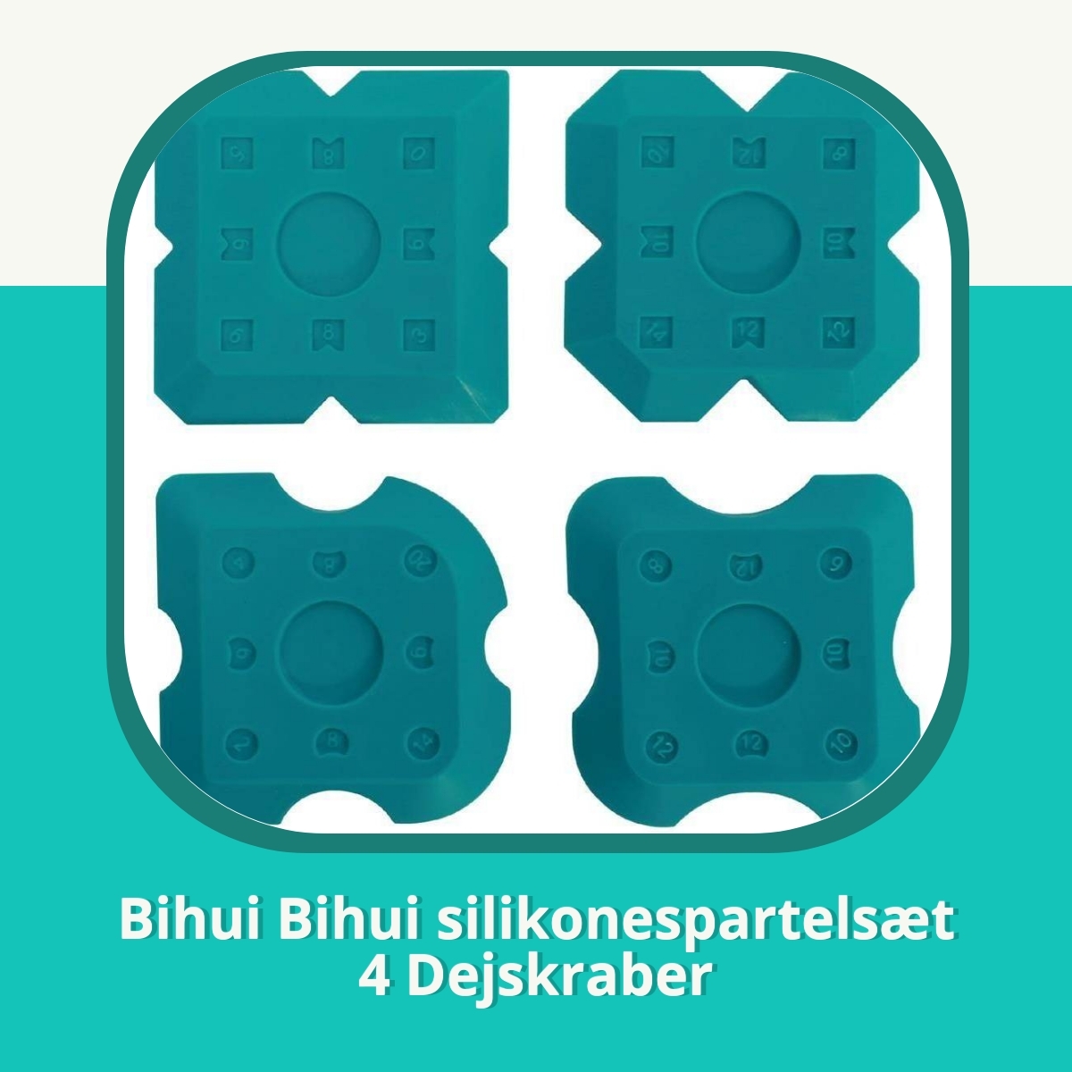 Anmeldelse af Bihui Bihui silikonespartelsæt 4 Dejskraber