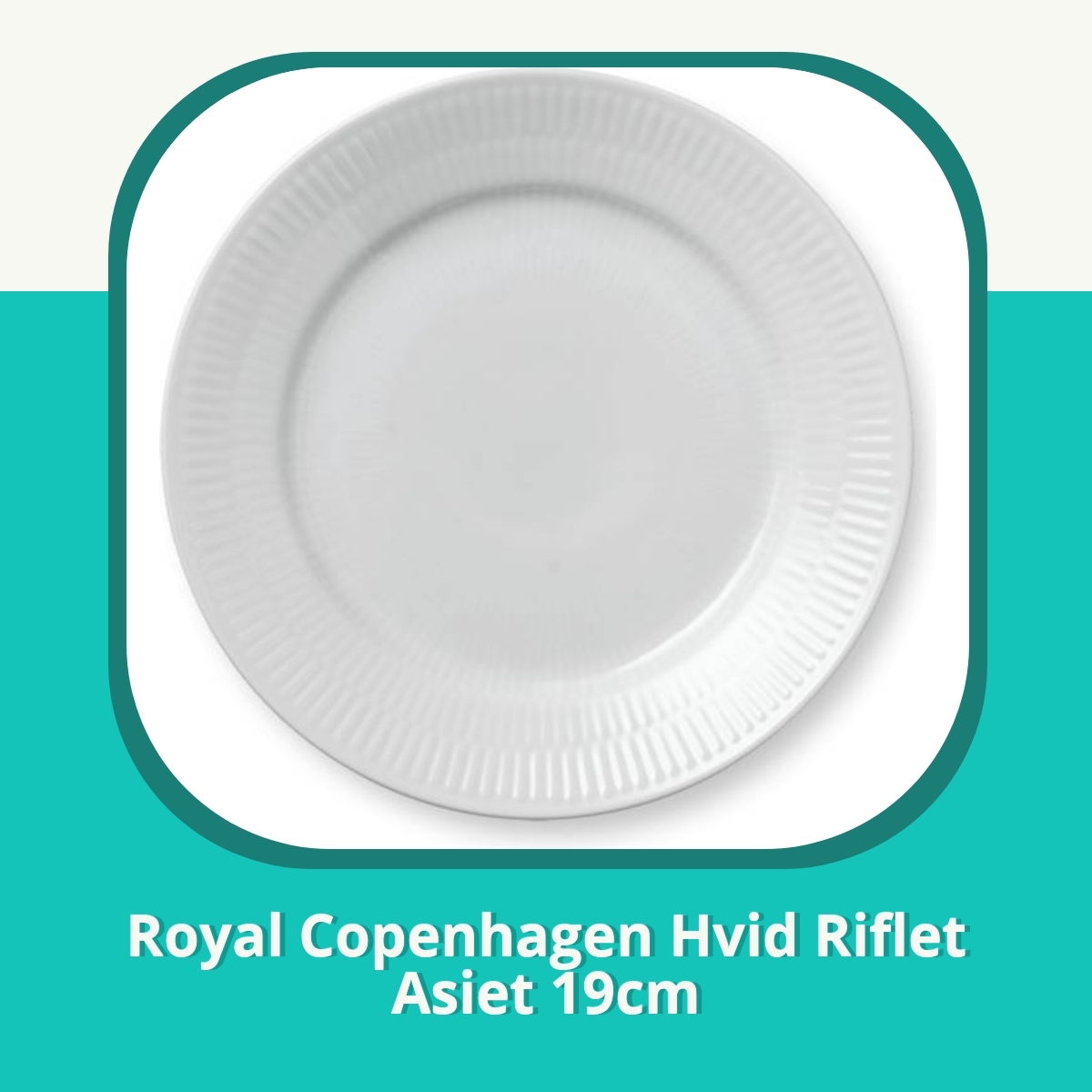 Anmeldelse af Royal Copenhagen Hvid Riflet Asiet 19cm
