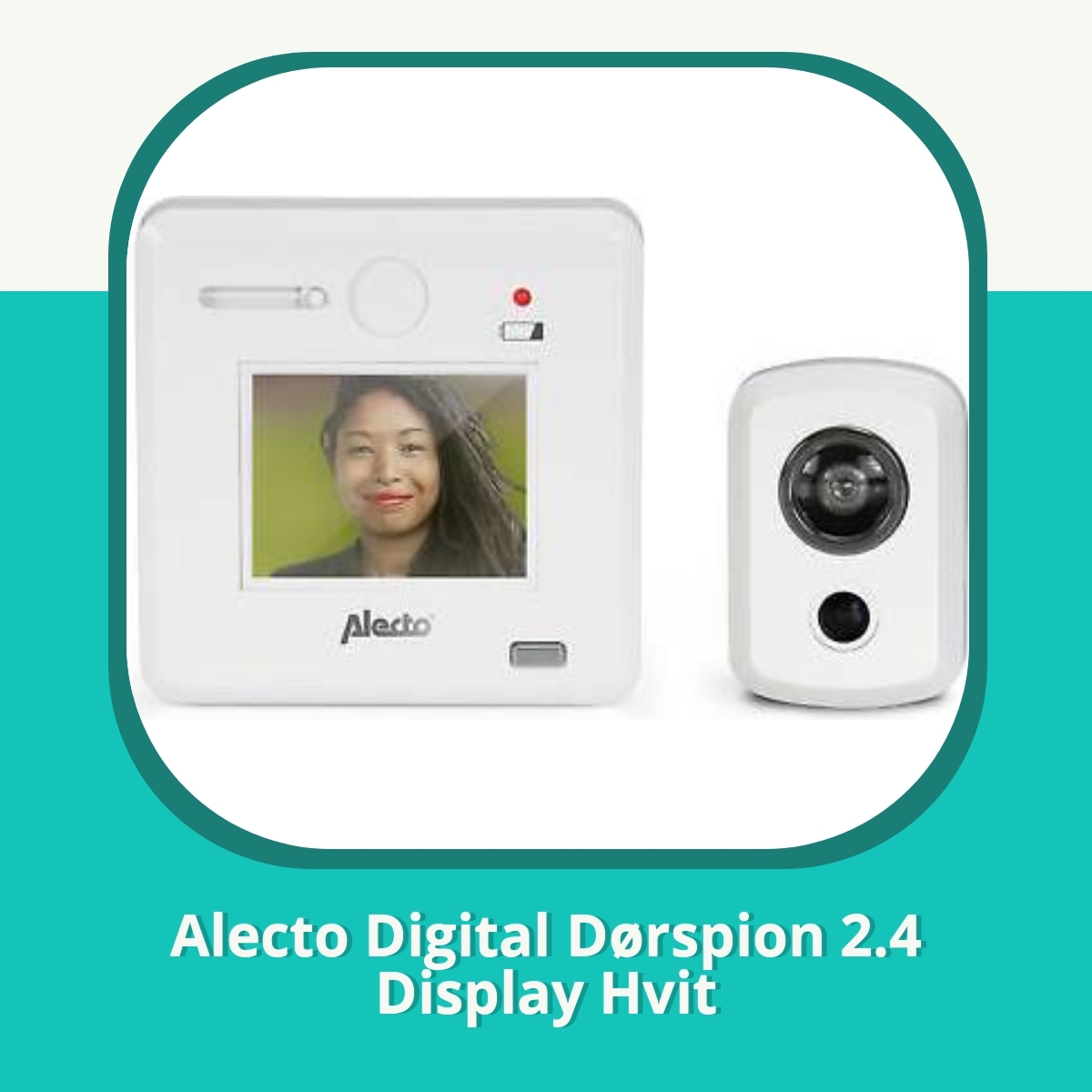 Anmeldelse Alecto Digital Dørspion 2.4 Display Hvit