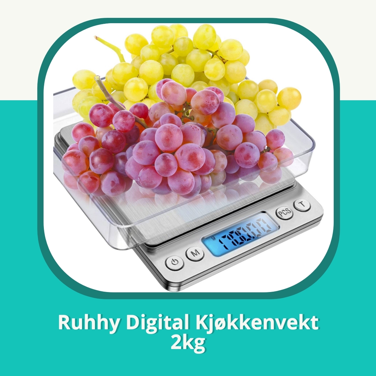 Anmeldelse af Ruhhy Digital Kjøkkenvekt 2kg