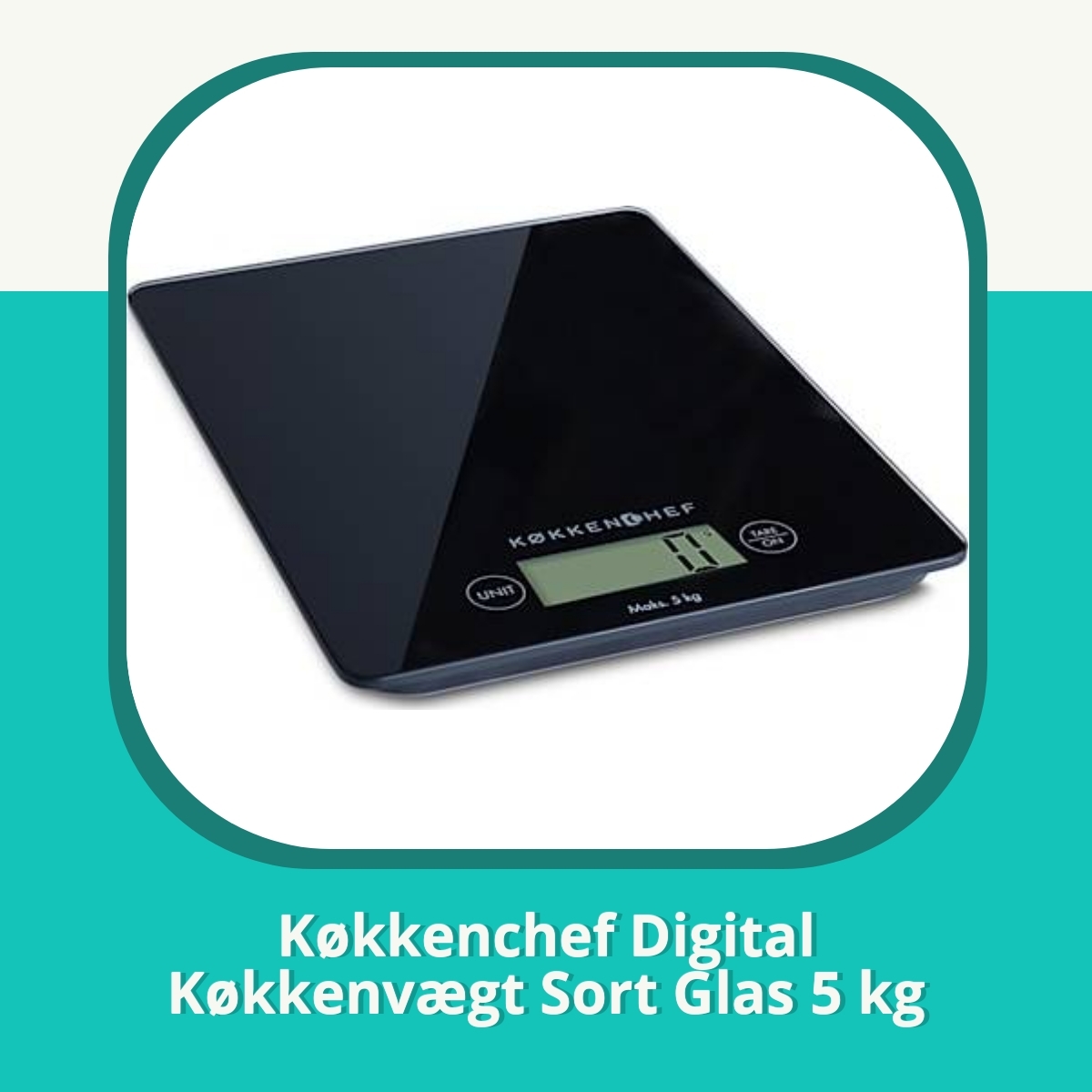 Anmeldelse af Køkkenchef Digital Køkkenvægt Sort Glas 5 kg