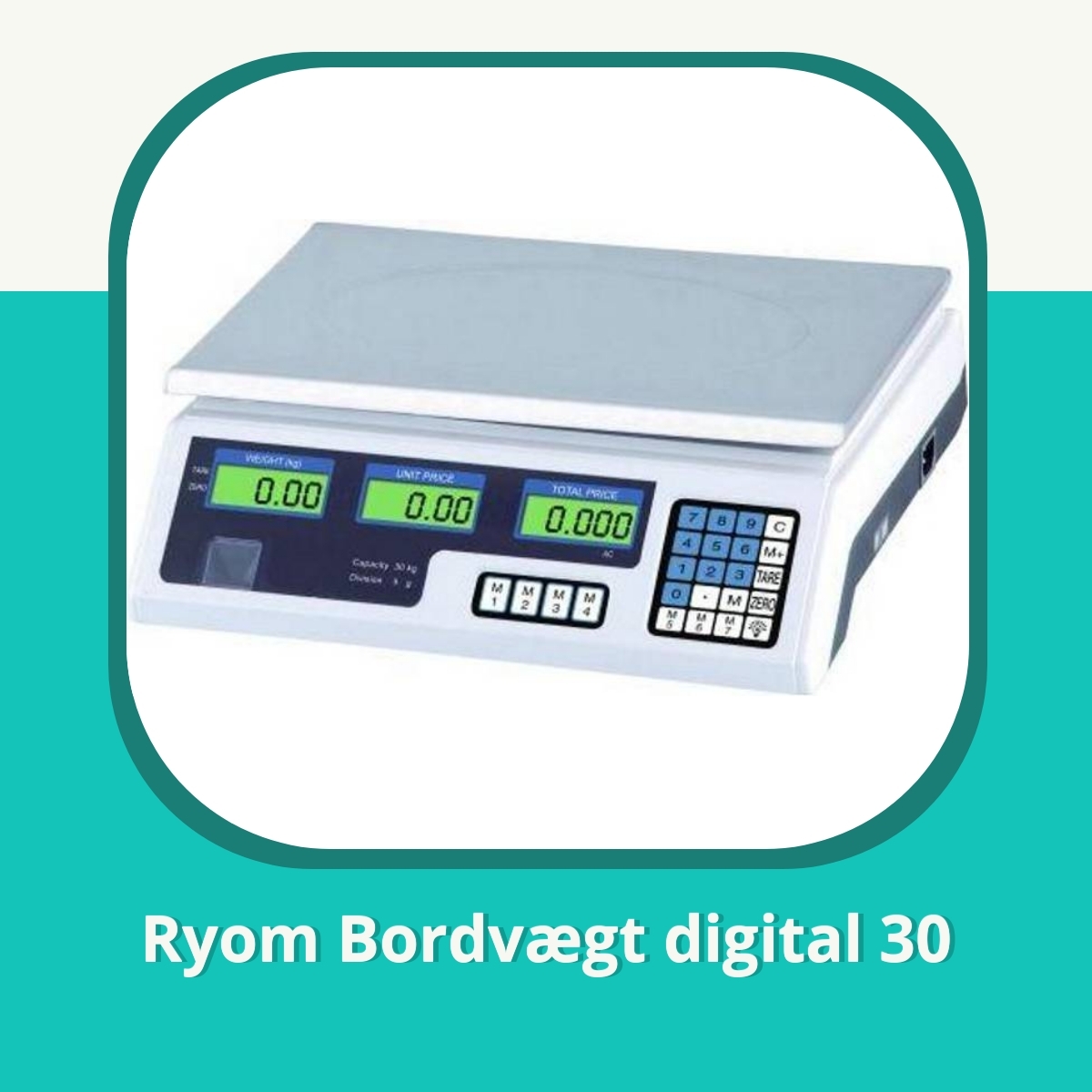Recension af Ryom Bordvægt digital 30