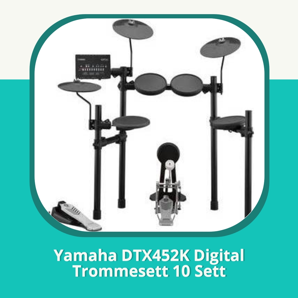 Anmeldelse Yamaha DTX452K Digital Trommesett 10 Sett