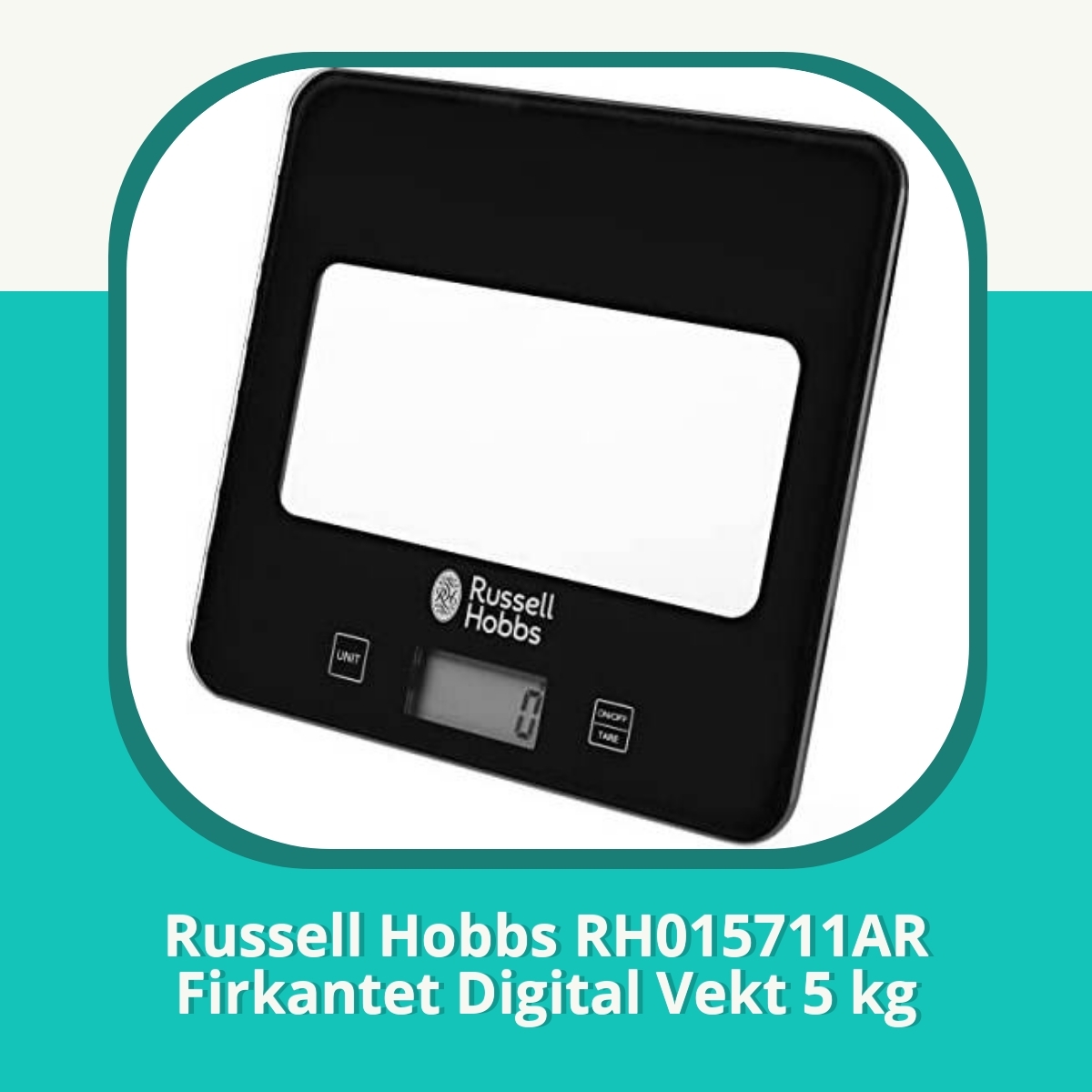 Anmeldelse af Russell Hobbs RH015711AR Firkantet Digital Vekt 5 kg