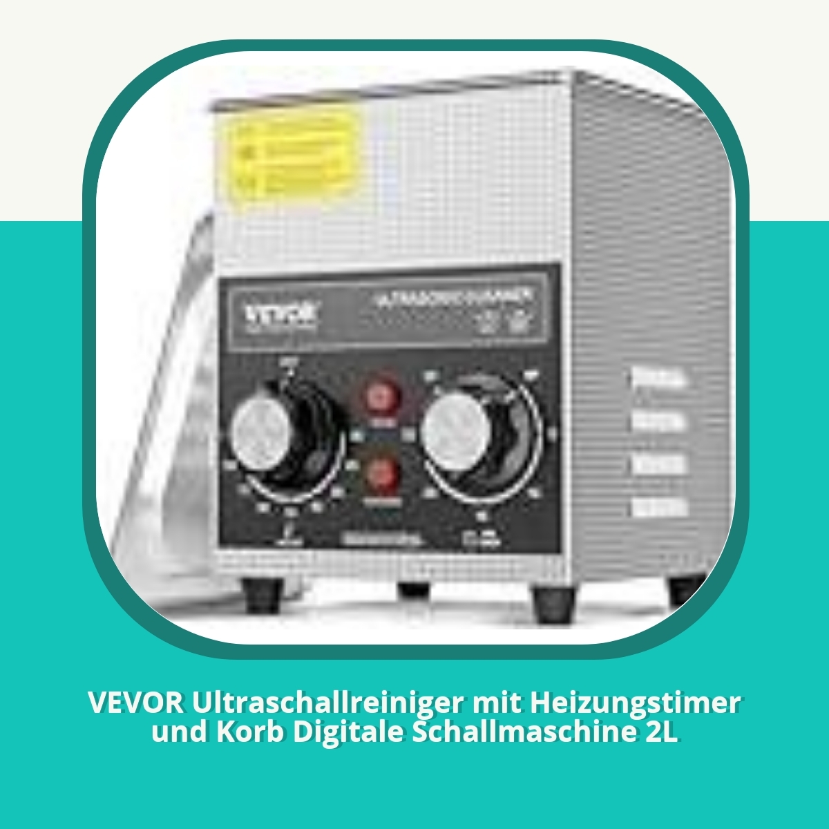 Recension af VEVOR Ultraschallreiniger mit Heizungstimer und Korb Digitale Schallmaschine 2L