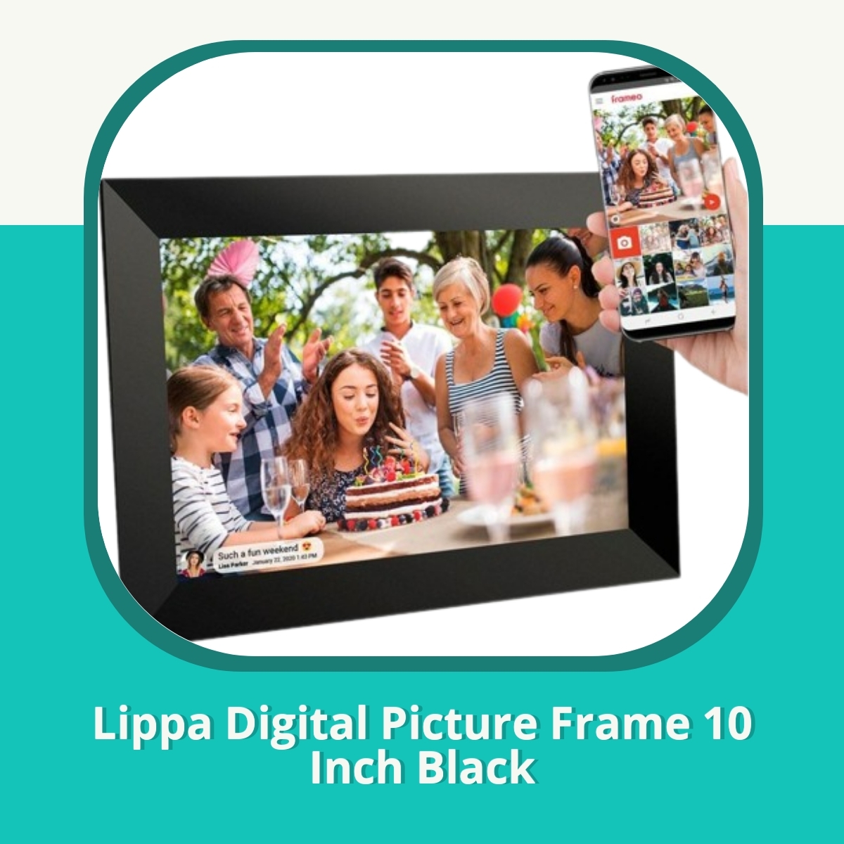 Anmeldelse af Lippa Digital Picture Frame 10 Inch Black