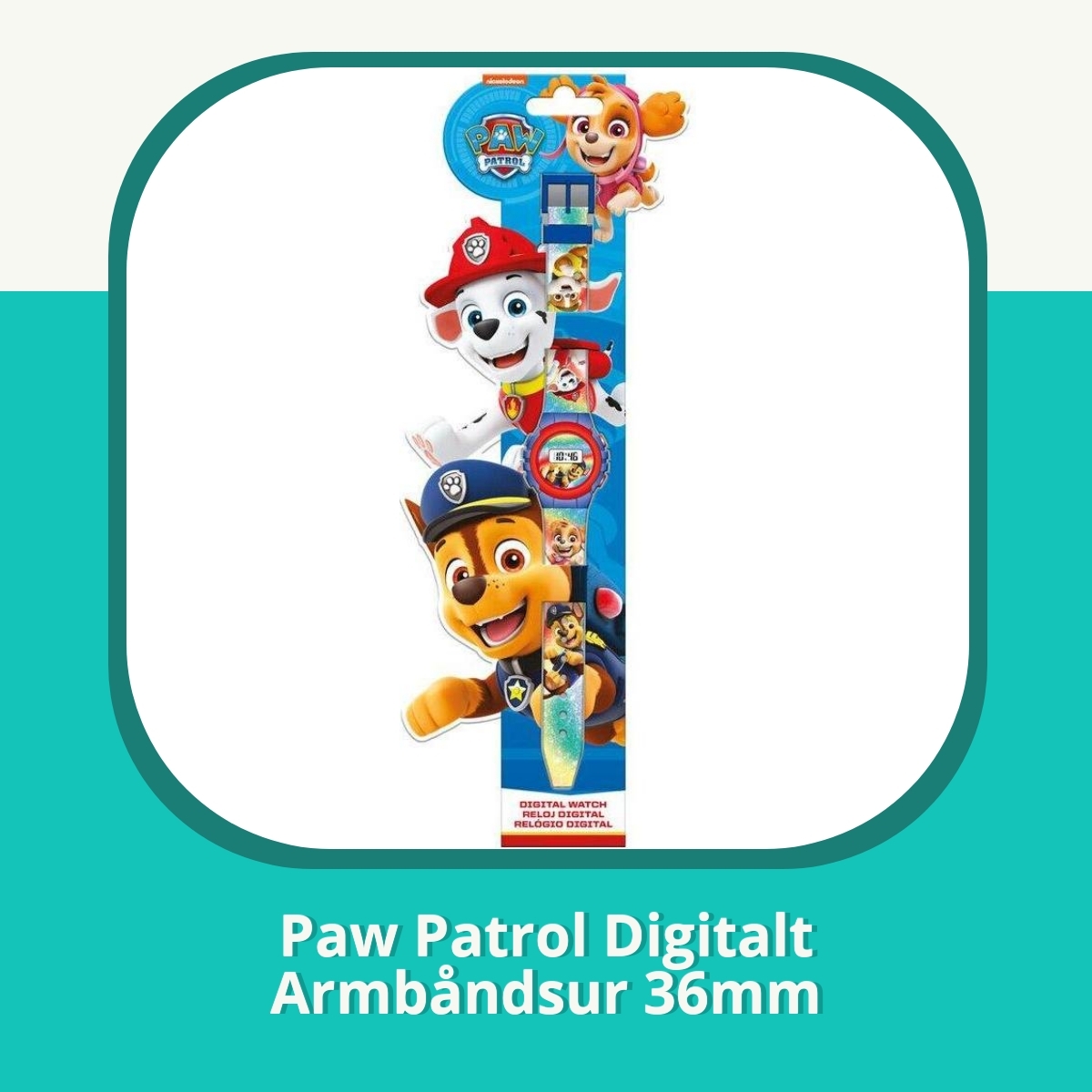 Anmeldelse af Paw Patrol Digitalt Armbåndsur 36mm