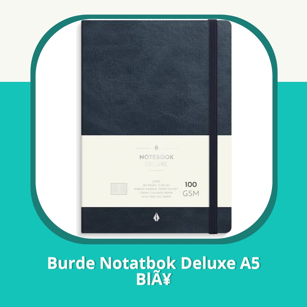 Anmeldelse af Burde Notatbok Deluxe A5 BlÃ¥